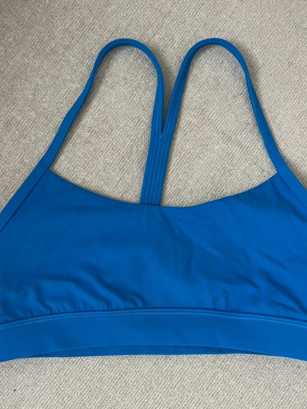 Lululemon Flow Y Nulu Bra Poolside Blue Size 4